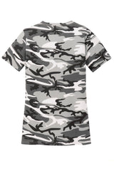 Port & Company Ladies Core Cotton Camo V-Neck Tee. LPC54VC Port & Company