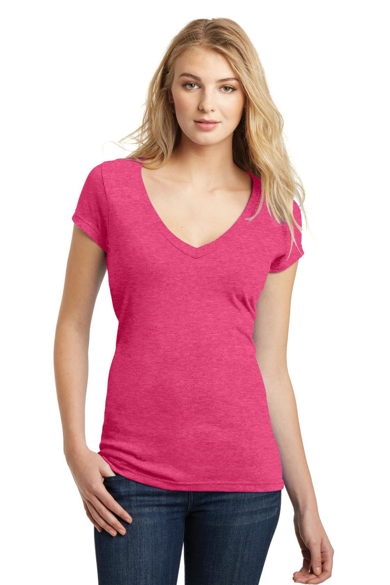 District Juniors Very Important Tee Deep V-Neck. DT6502