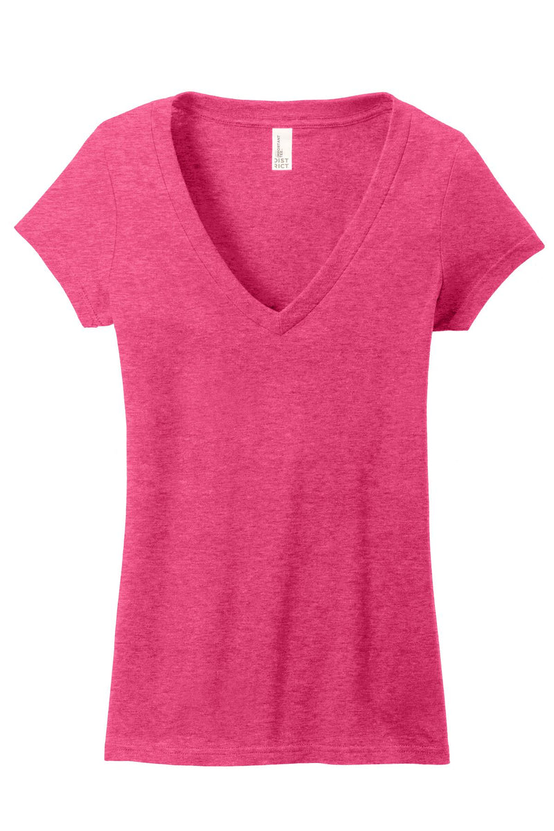 District Juniors Very Important Tee Deep V-Neck. DT6502