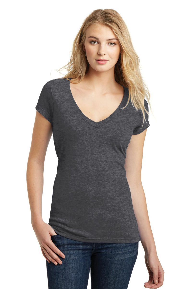 District Juniors Very Important Tee Deep V-Neck. DT6502