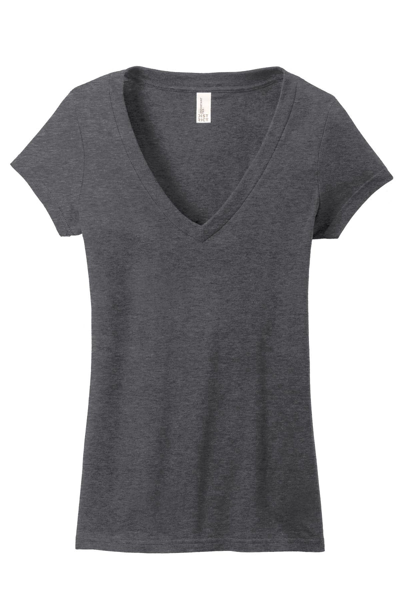 District Juniors Very Important Tee Deep V-Neck. DT6502