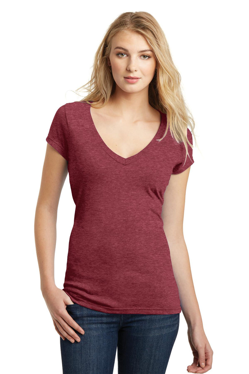 District Juniors Very Important Tee Deep V-Neck. DT6502