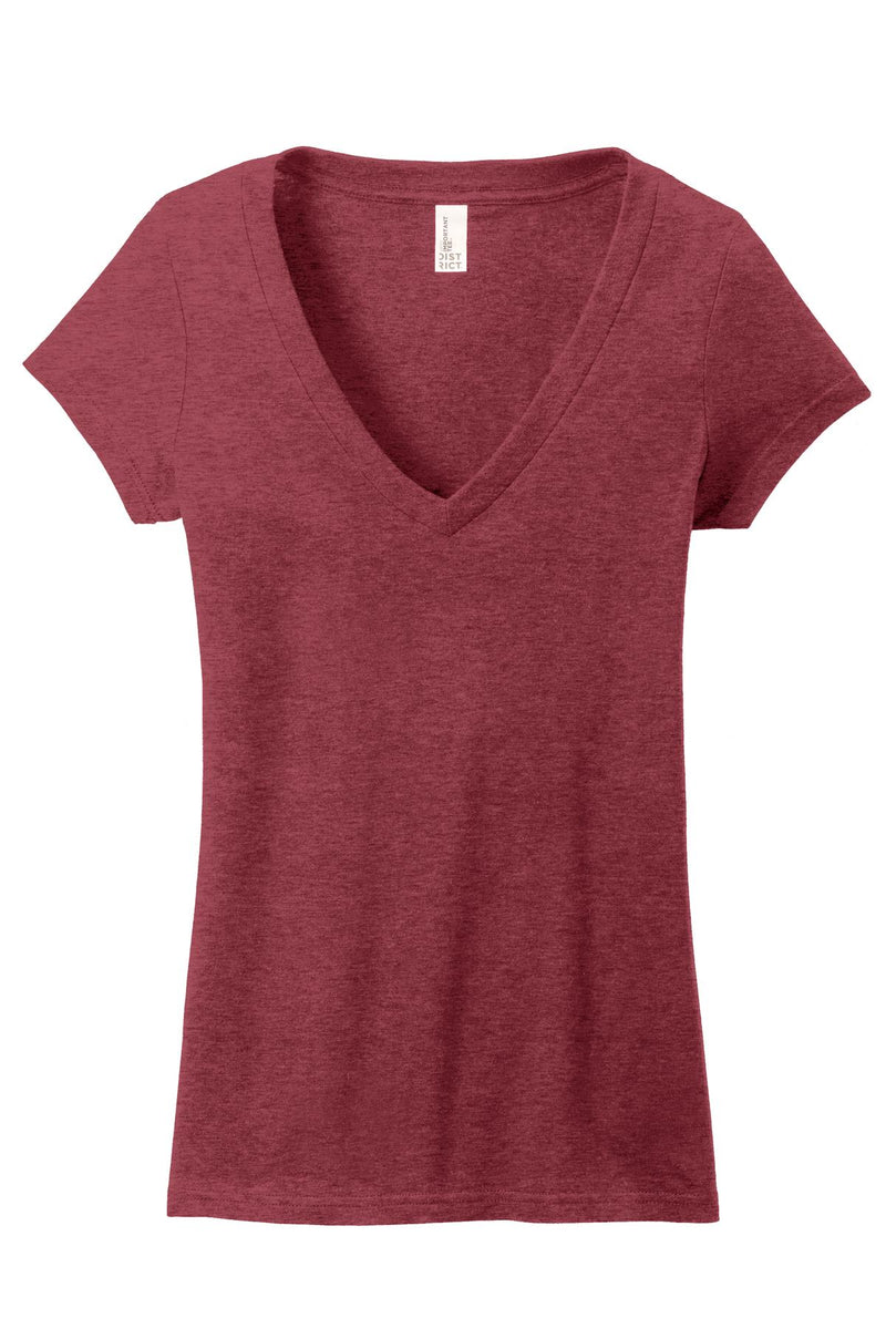 District Juniors Very Important Tee Deep V-Neck. DT6502