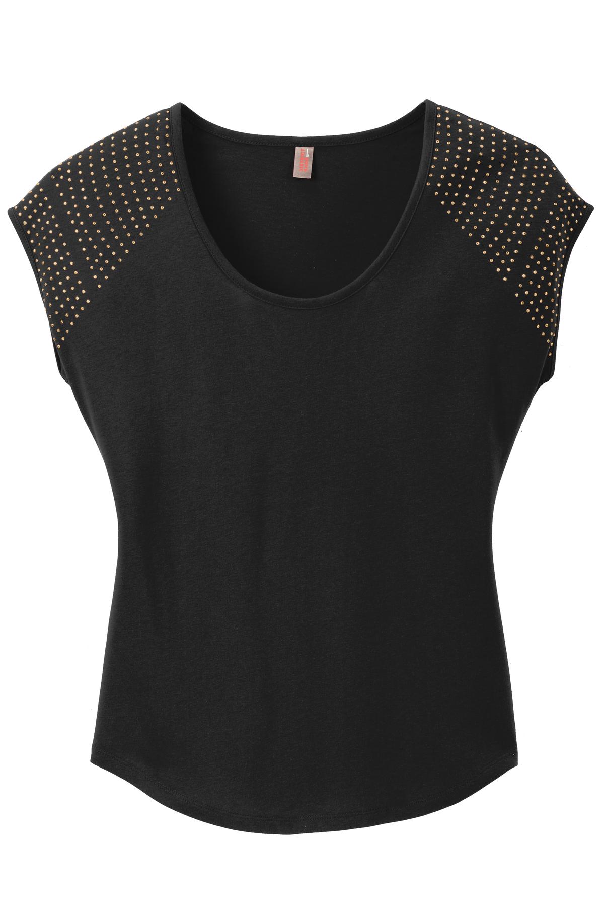 District Women's 60/40 Bling Tee District