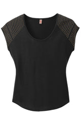 District Women's 60/40 Bling Tee District