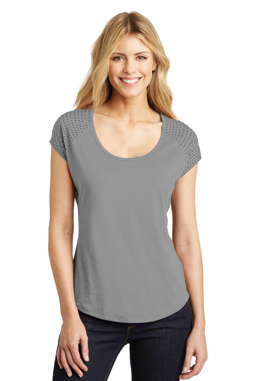 District Women's 60/40 Bling Tee District