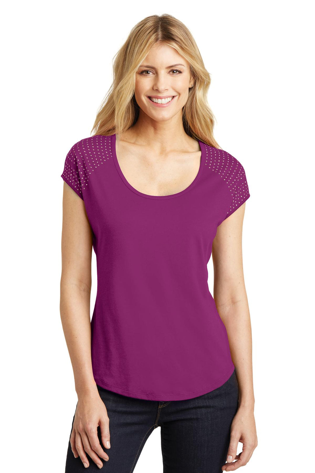 District Women's 60/40 Bling Tee District