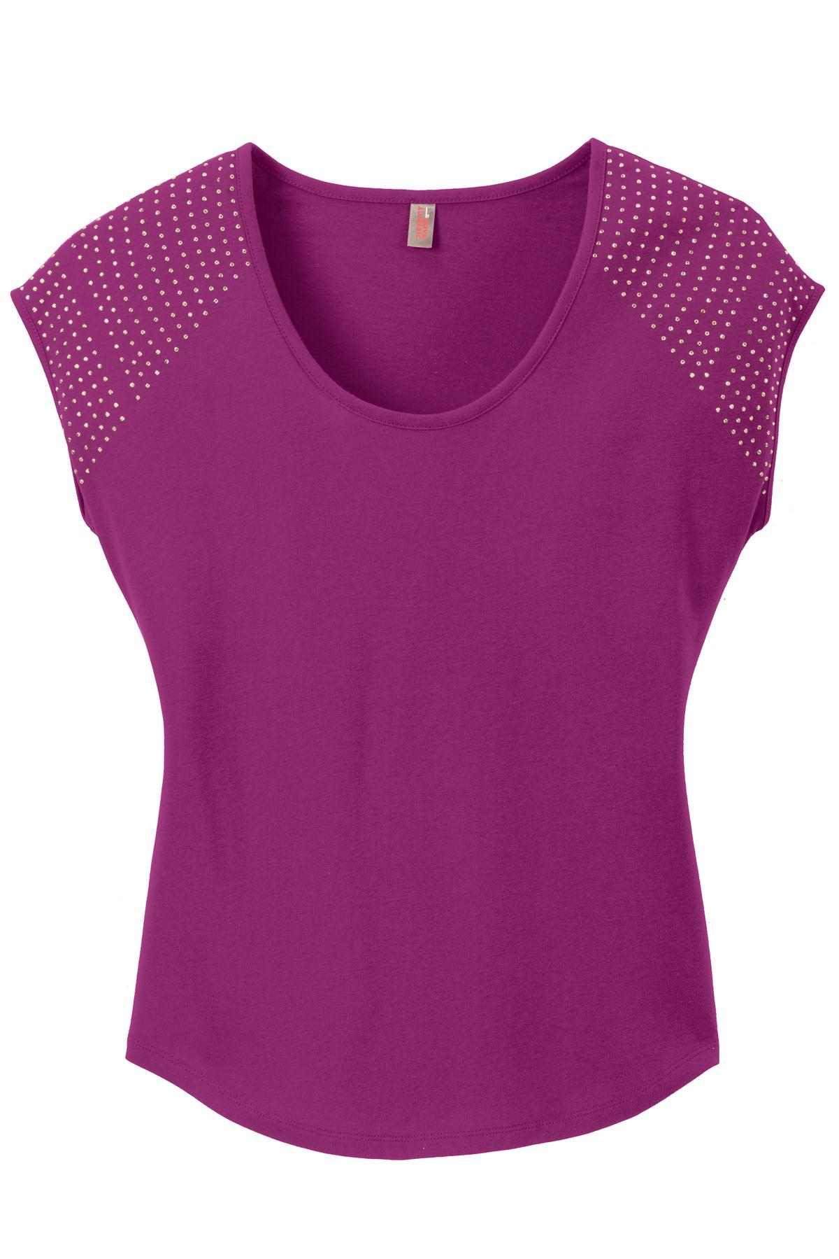 District Women's 60/40 Bling Tee District