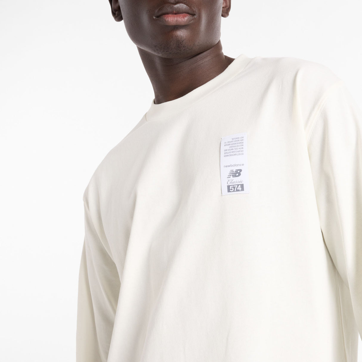 New Balance Men's Athletics Relaxed 574 Sketch Long Sleeve Mens Apparel Shirts & Tops