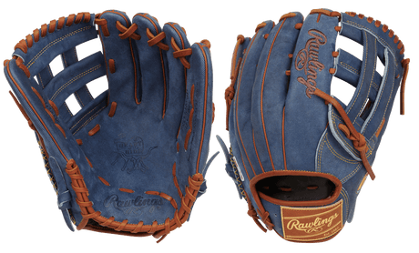 Rawlings Heart of the Hide Pro Label Denim 12.75" Baseball Glove Baseball Gloves & Mitts All