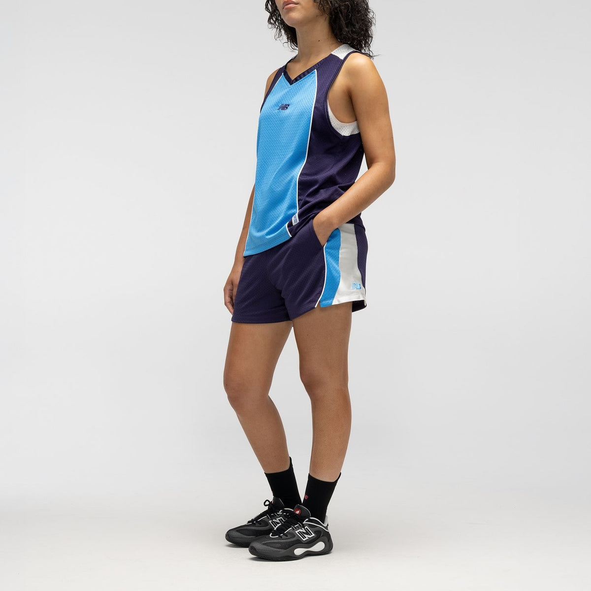 New Balance Women's Performance Mesh Basketball Shorts-1