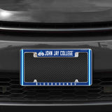Rico Industries NCAA John Jay Bloodhounds 12" x 6" Chrome License Plate Frame-1