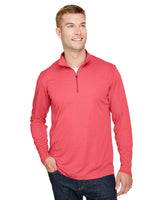 Team 365 Men's Zone Sonic Heather Performance Quarter-Zip Team 365