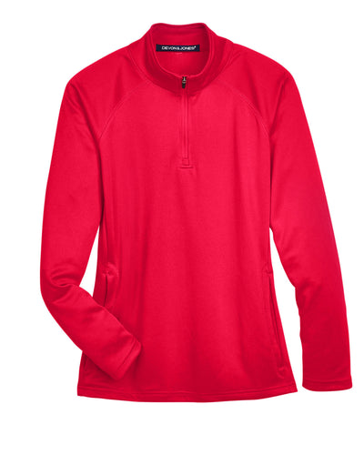 Devon & Jones Ladies' Stretch Tech-Shell® Compass Quarter-Zip