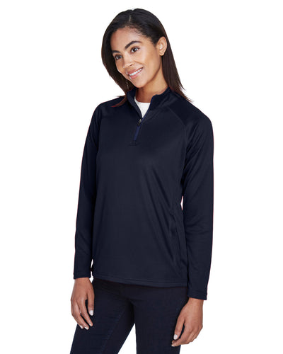 Devon & Jones Ladies' Stretch Tech-Shell® Compass Quarter-Zip