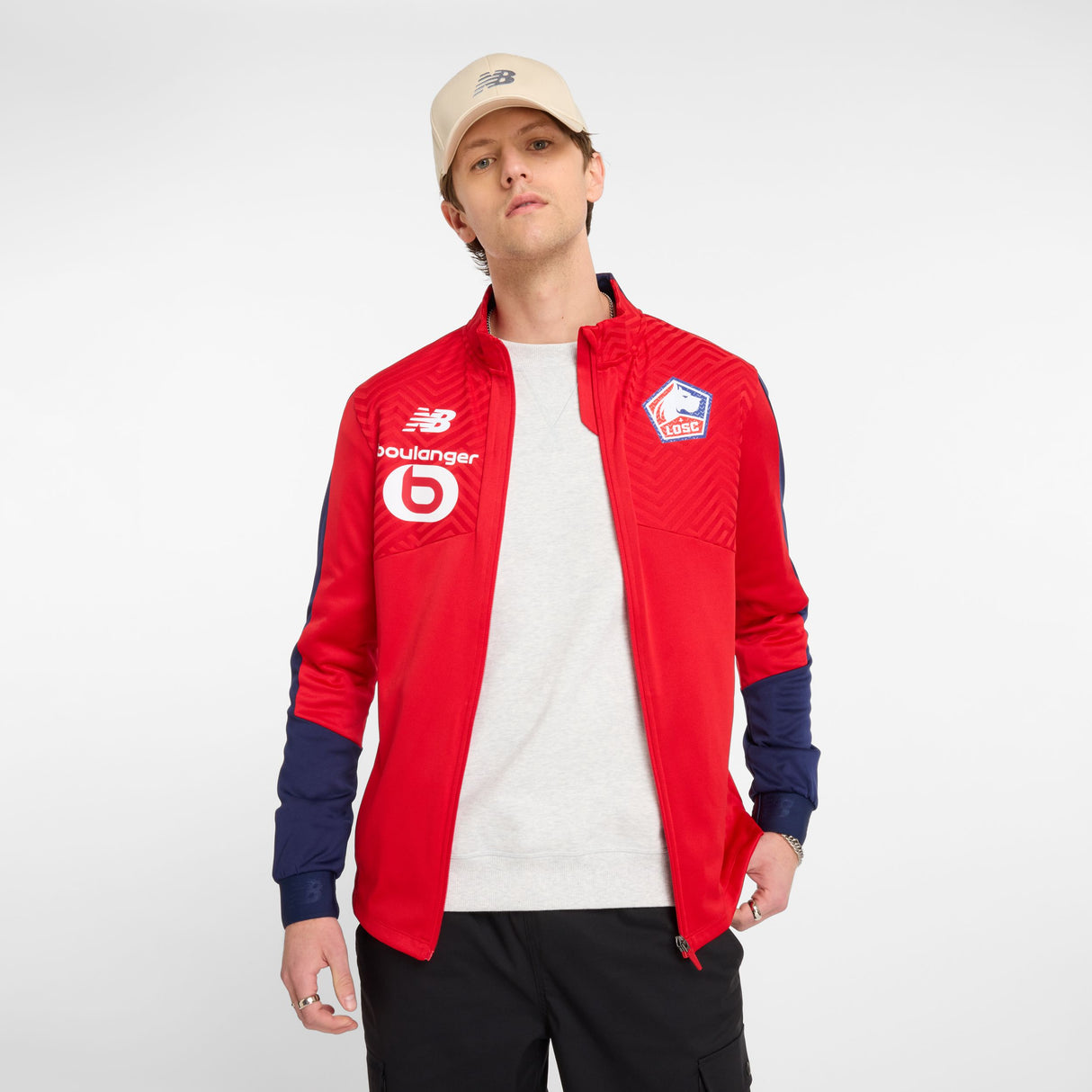 New Balance Men's Lille LOSC Match Jacket Mens Apparel Jackets & Vests