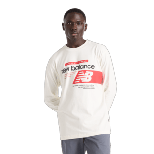 New Balance Men's Athletics Relaxed Player Long Sleeve Mens Apparel Shirts & Tops