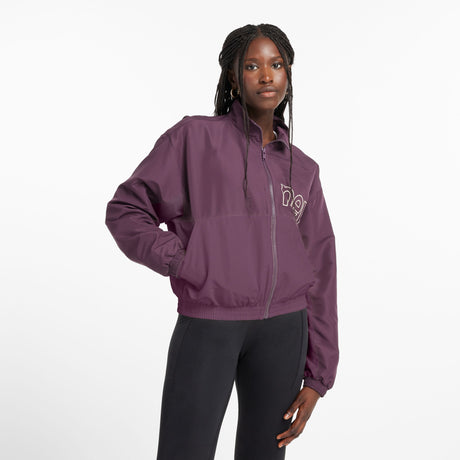 New Balance Women's Color Blocked Graphic Woven Jacket Womens Apparel Jackets & Vests