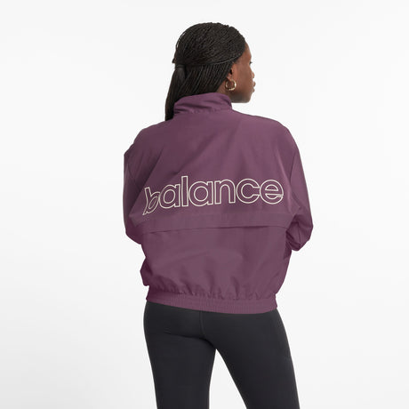 New Balance Women's Color Blocked Graphic Woven Jacket Womens Apparel Jackets & Vests