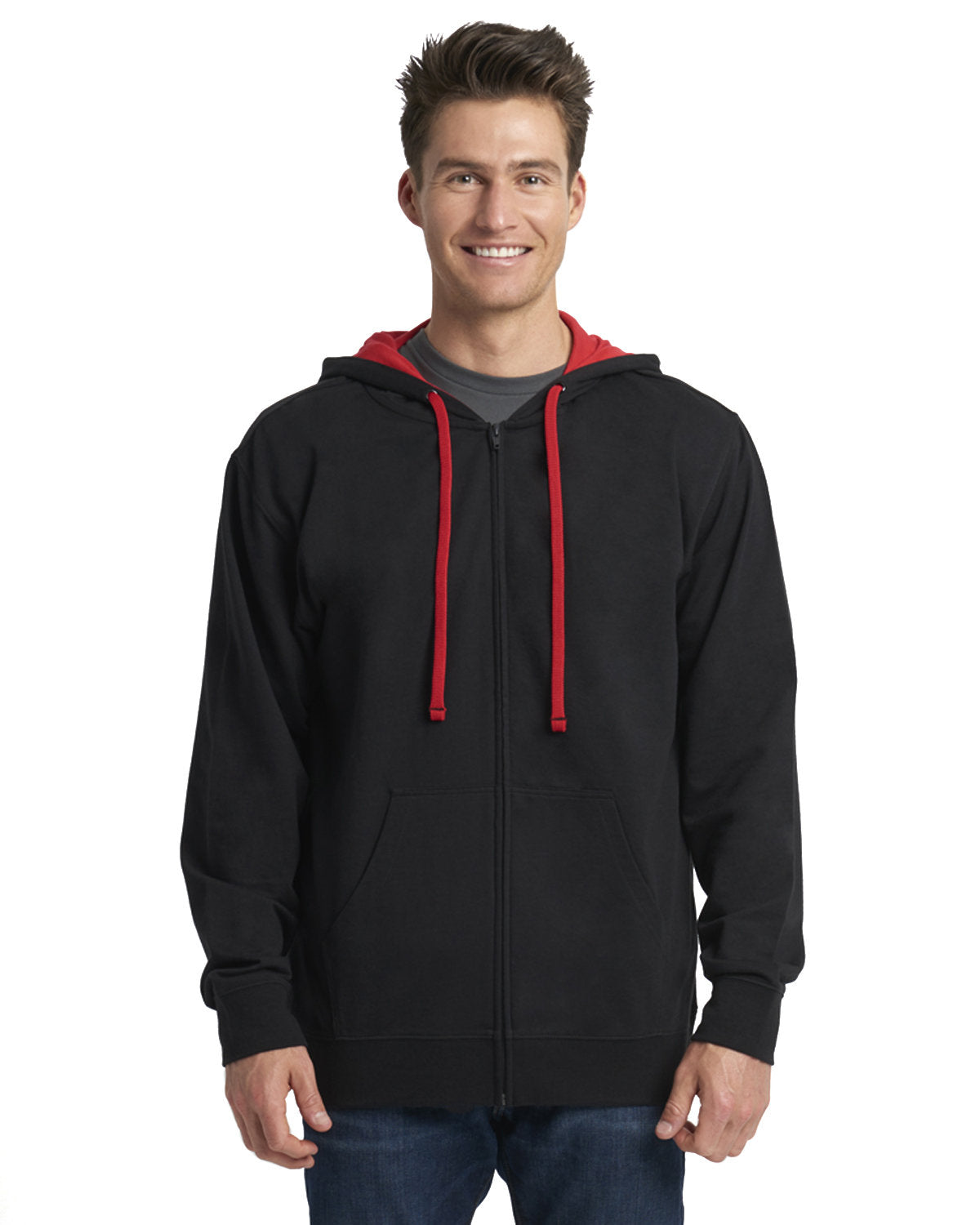 Next Level Apparel Adult Laguna French Terry Full-Zip Hooded Sweatshirt Next Level Apparel