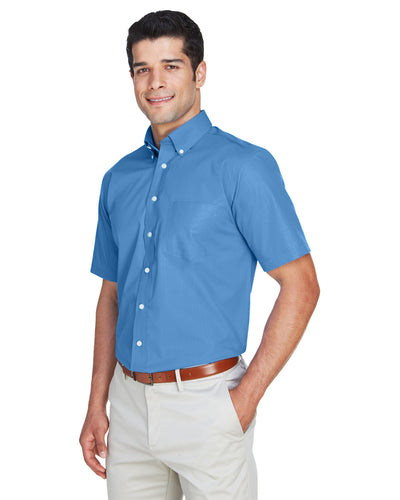Devon & Jones Men's Crown Woven Collection™ Solid Broadcloth Short-Sleeve Shirt