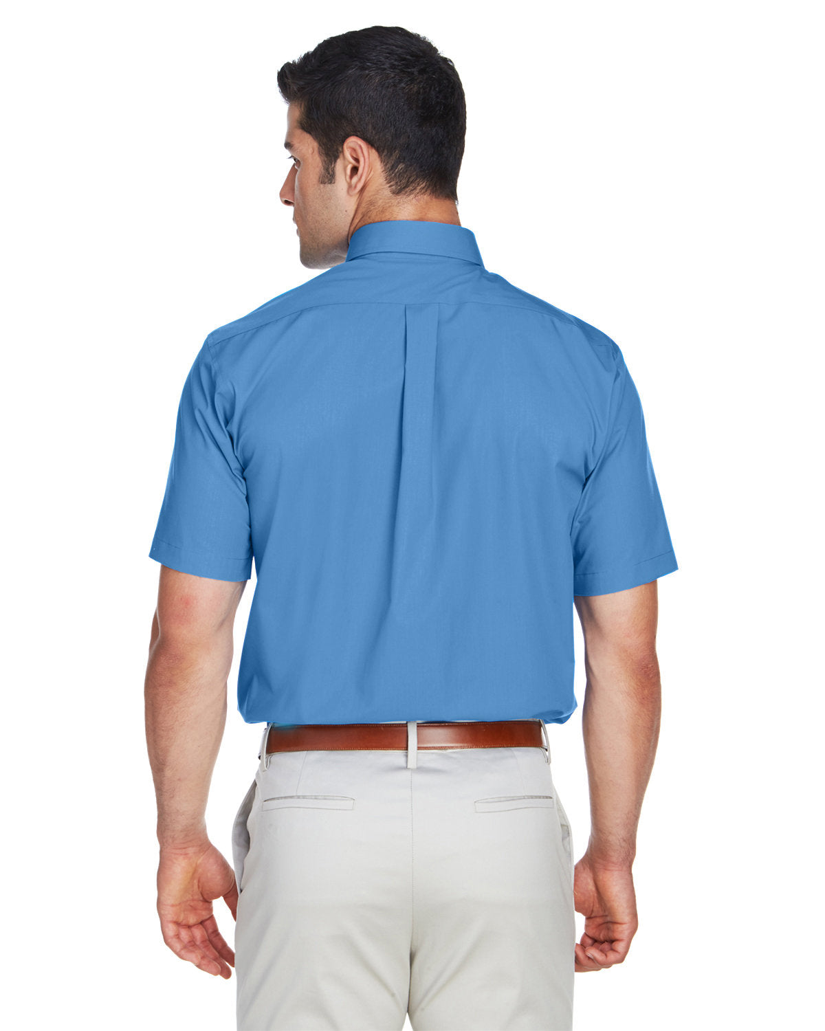 Devon & Jones Men's Crown Woven Collection™ Solid Broadcloth Short-Sleeve Shirt Devon & Jones