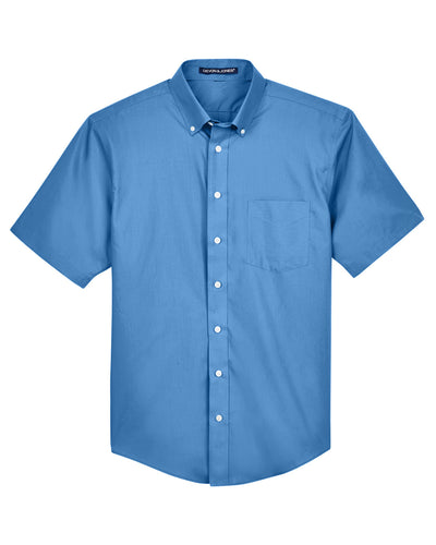 Devon & Jones Men's Crown Woven Collection™ Solid Broadcloth Short-Sleeve Shirt