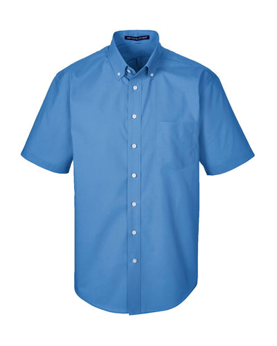 Devon & Jones Men's Crown Woven Collection™ Solid Broadcloth Short-Sleeve Shirt