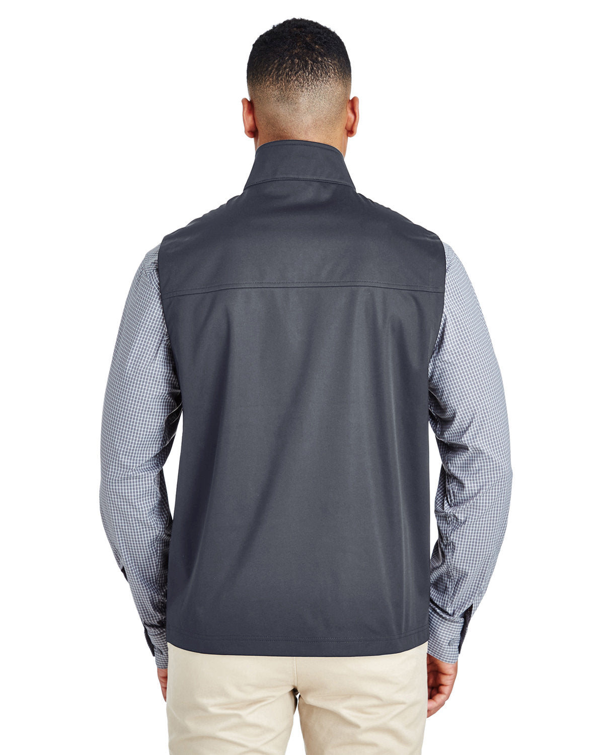 CORE365 Men's Techno Lite Three-Layer Knit Tech-Shell Quarter-Zip Vest CORE365