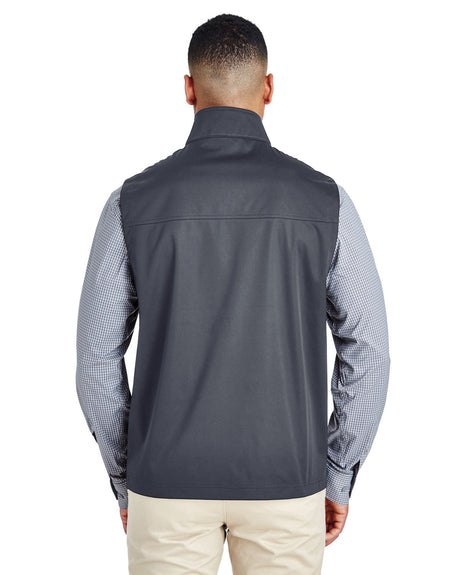 CORE365 Men's Techno Lite Three-Layer Knit Tech-Shell Quarter-Zip Vest CORE365