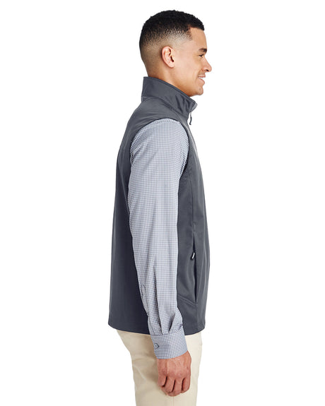 CORE365 Men's Techno Lite Three-Layer Knit Tech-Shell Quarter-Zip Vest CORE365