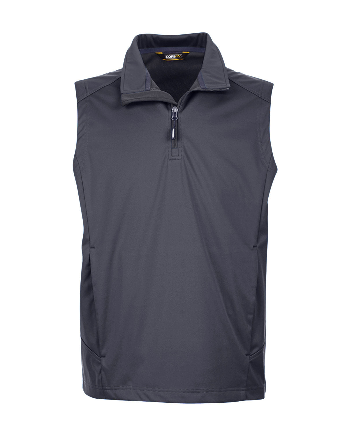 CORE365 Men's Techno Lite Three-Layer Knit Tech-Shell Quarter-Zip Vest CORE365