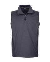 CORE365 Men's Techno Lite Three-Layer Knit Tech-Shell Quarter-Zip Vest CORE365