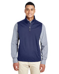 CORE365 Men's Techno Lite Three-Layer Knit Tech-Shell Quarter-Zip Vest CORE365