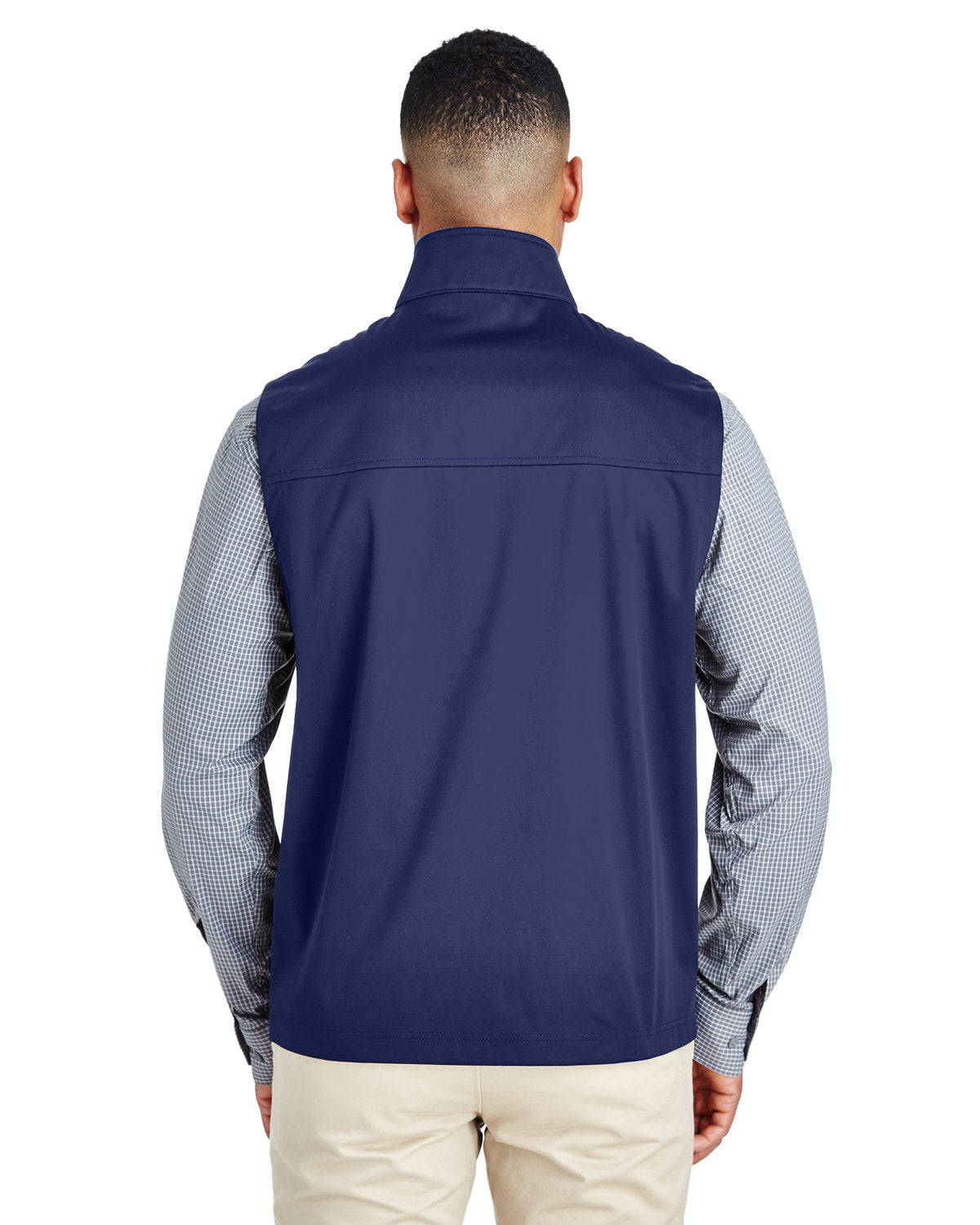 CORE365 Men's Techno Lite Three-Layer Knit Tech-Shell Quarter-Zip Vest CORE365