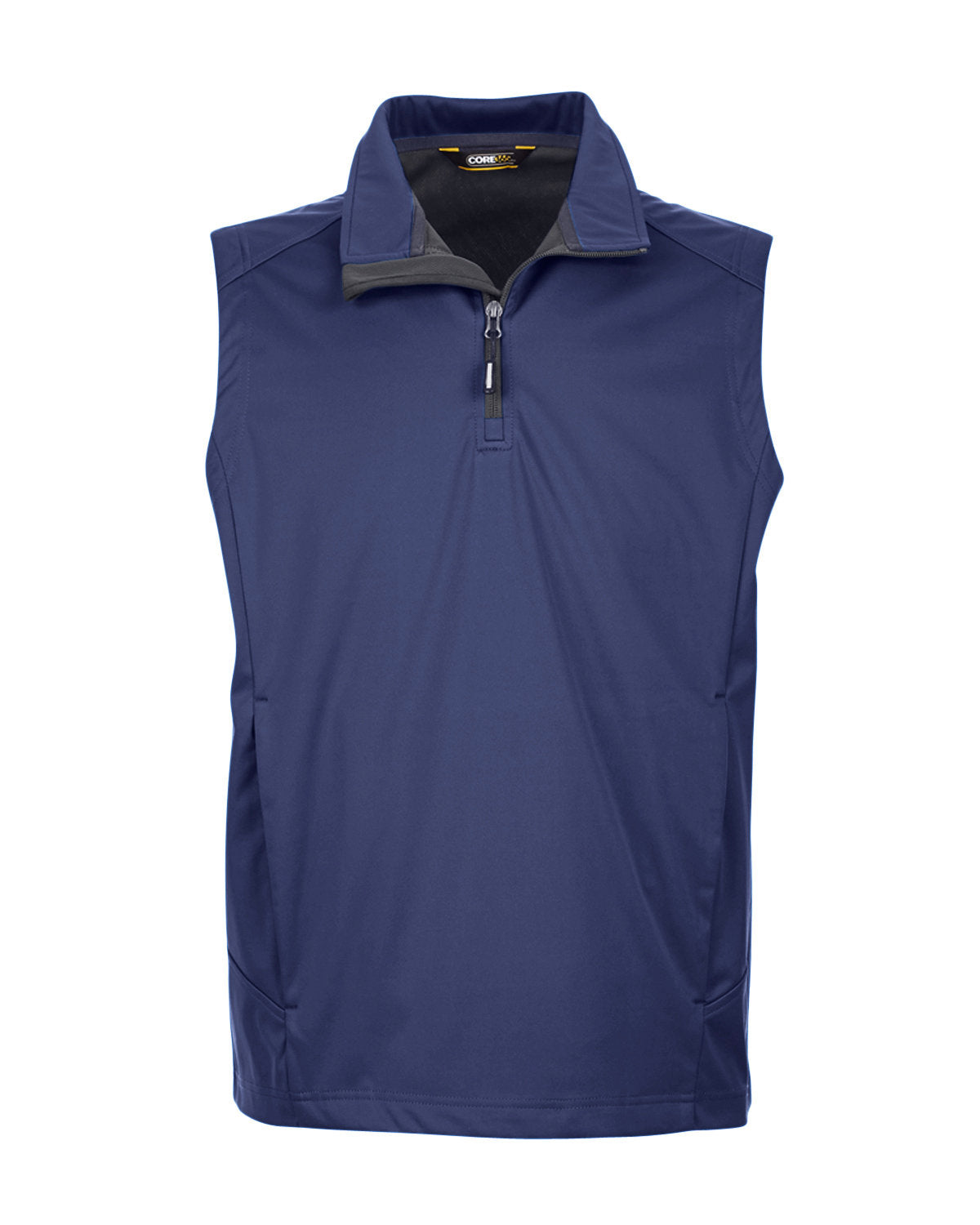 CORE365 Men's Techno Lite Three-Layer Knit Tech-Shell Quarter-Zip Vest CORE365