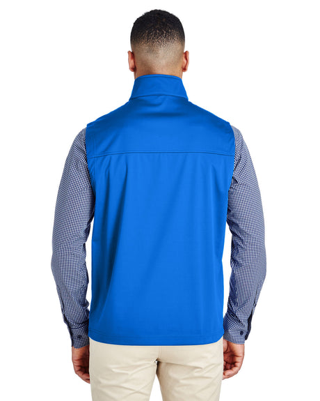 CORE365 Men's Techno Lite Three-Layer Knit Tech-Shell Quarter-Zip Vest CORE365