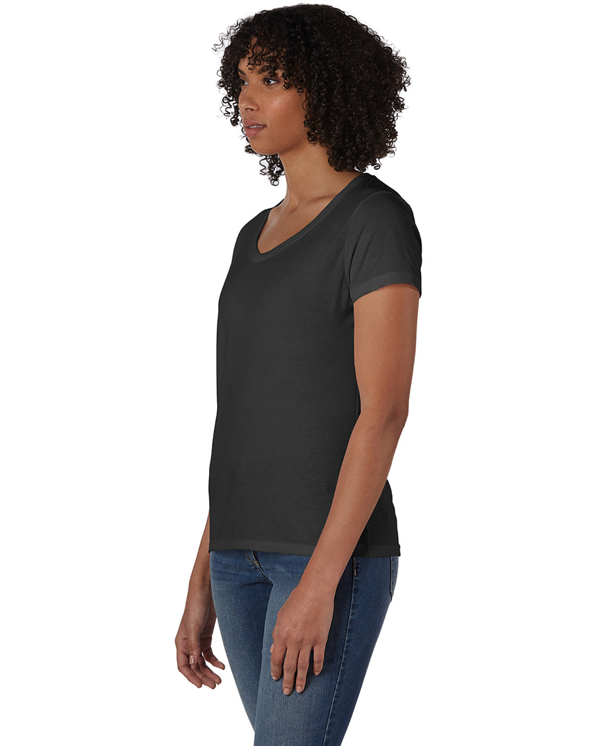 Hanes Ladies' Perfect-T Triblend V-Neck T-shirt Hanes