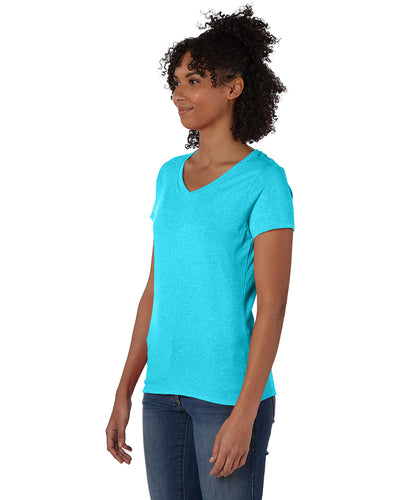 Hanes Ladies' Perfect-T Triblend V-Neck T-shirt