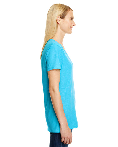 Hanes Ladies' Perfect-T Triblend V-Neck T-shirt