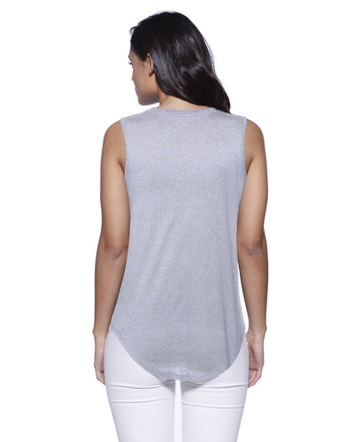 StarTee Ladies' CVC Sleeveless T-shirt