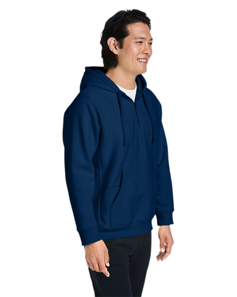 Team 365 Unisex Zone HydroSport™ Heavyweight Quarter-Zip Hooded Sweatshirt