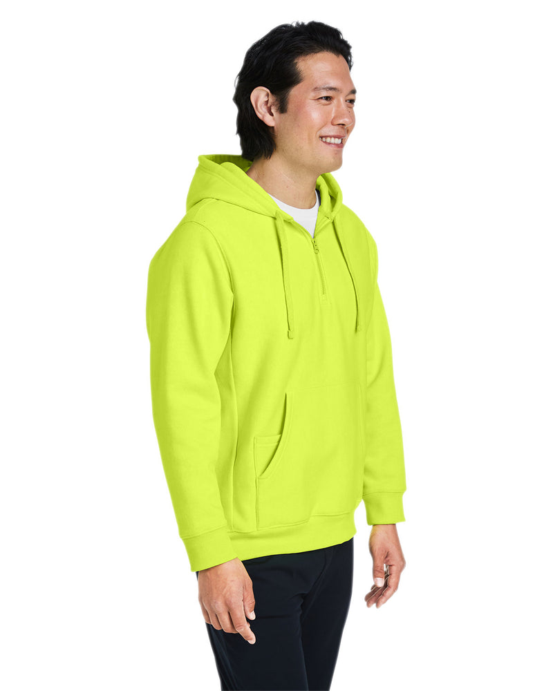 Team 365 Unisex Zone HydroSport™ Heavyweight Quarter-Zip Hooded Sweatshirt