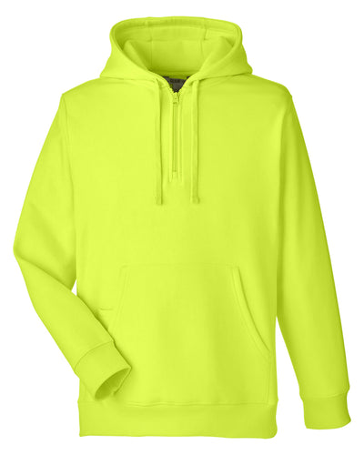 Team 365 Unisex Zone HydroSport™ Heavyweight Quarter-Zip Hooded Sweatshirt