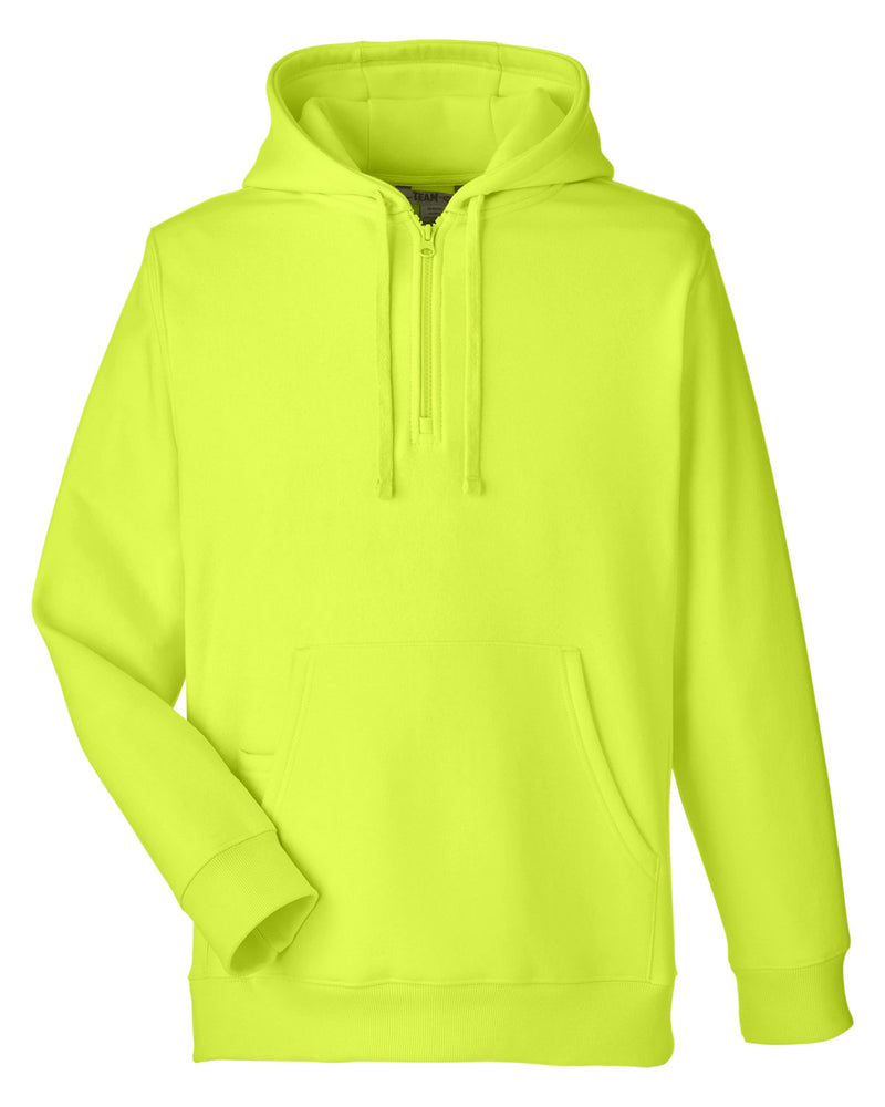 Team 365 Unisex Zone HydroSport™ Heavyweight Quarter-Zip Hooded Sweatshirt