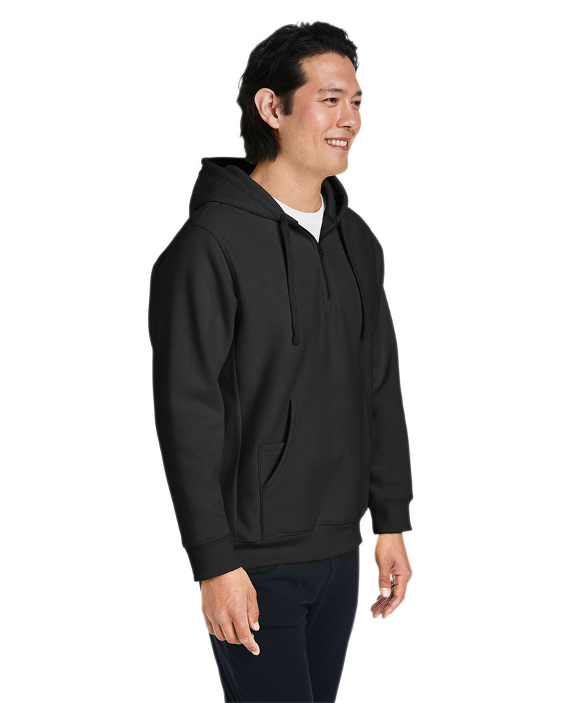 Team 365 Unisex Zone HydroSport™ Heavyweight Quarter-Zip Hooded Sweatshirt