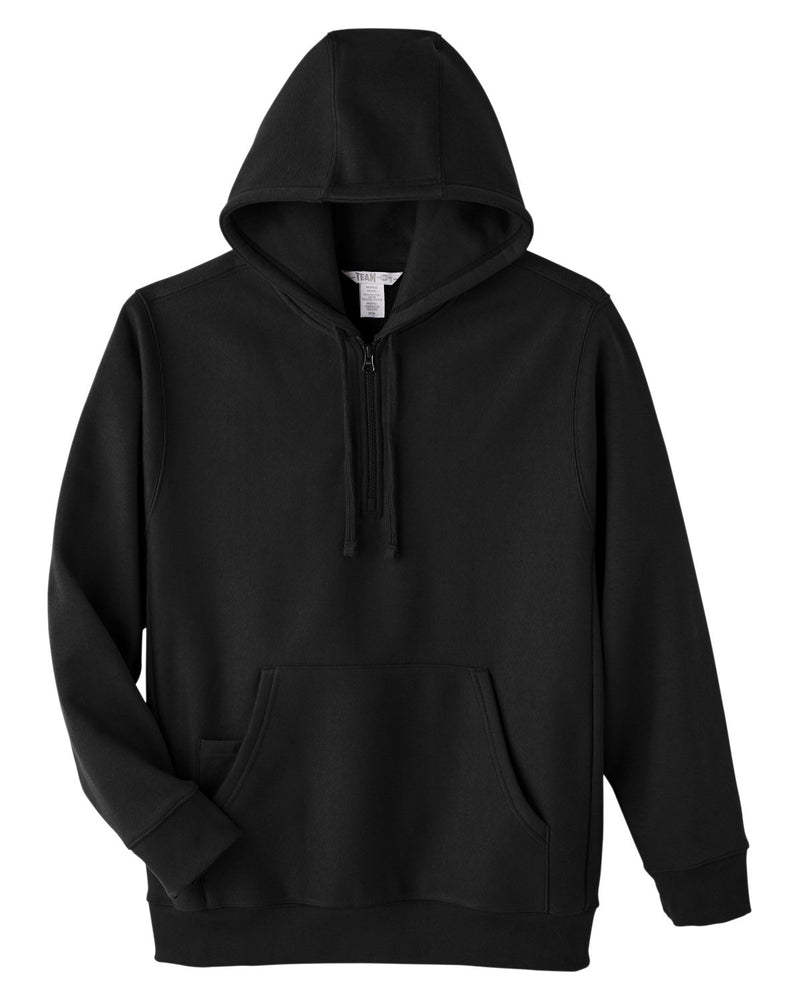 Team 365 Unisex Zone HydroSport™ Heavyweight Quarter-Zip Hooded Sweatshirt