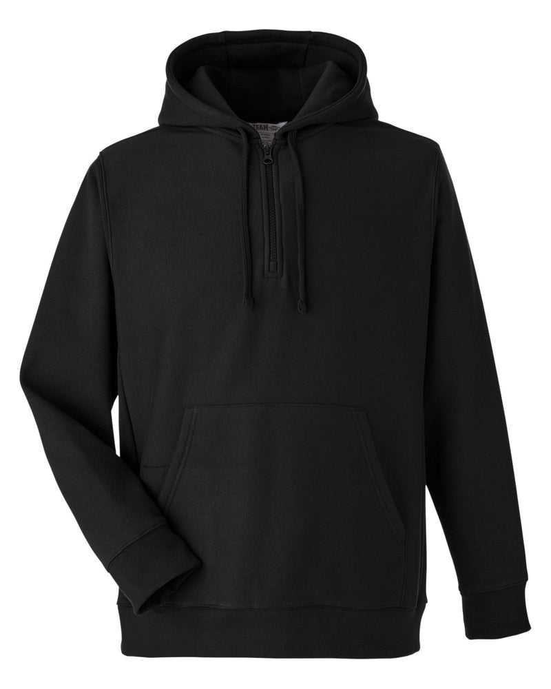 Team 365 Unisex Zone HydroSport™ Heavyweight Quarter-Zip Hooded Sweatshirt