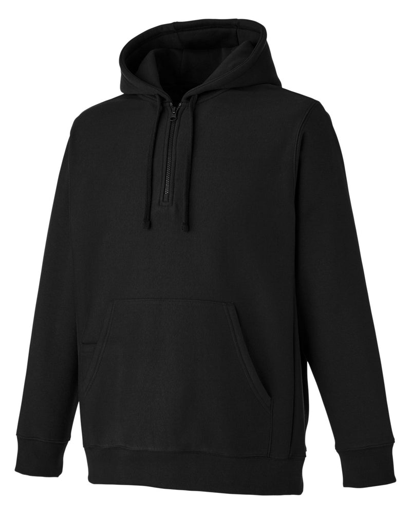 Team 365 Unisex Zone HydroSport™ Heavyweight Quarter-Zip Hooded Sweatshirt