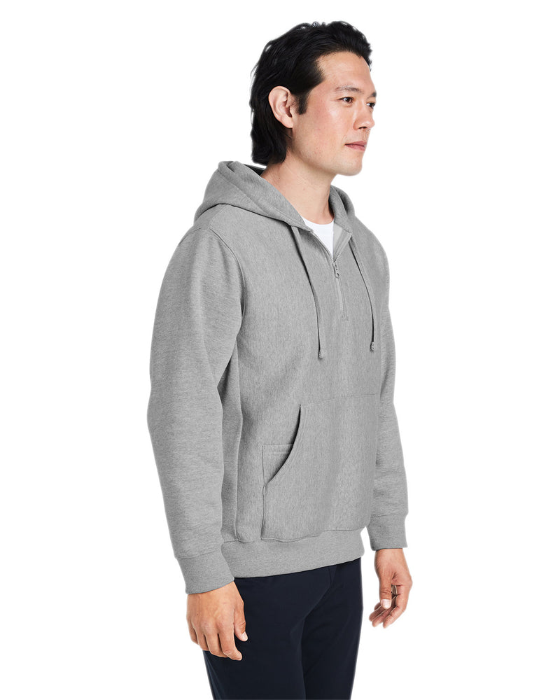 Team 365 Unisex Zone HydroSport™ Heavyweight Quarter-Zip Hooded Sweatshirt